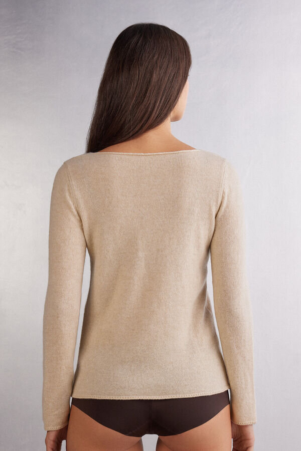 1 Μπλούζα με μακριά μανίκια από κασμίρ 1 Μπλούζα με μακριά μανίκια από κασμίρ