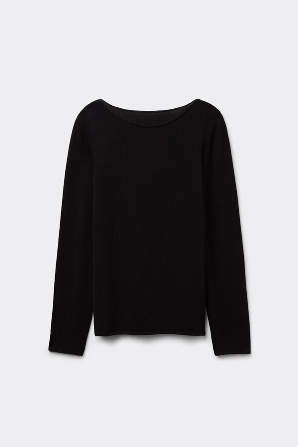 1 Μπλούζα με μακριά μανίκια από κασμίρ 1 Μπλούζα με μακριά μανίκια από κασμίρ