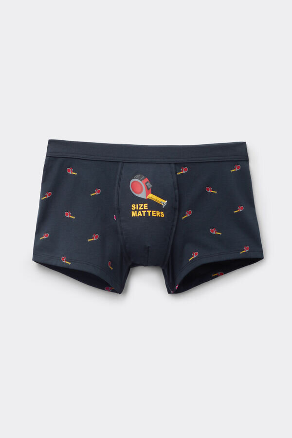 Boxers από εξαιρετικής ποιότητας βαμβάκι με τύπωμα Size Matters Boxers από εξαιρετικής ποιότητας βαμβάκι με τύπωμα Size Matters