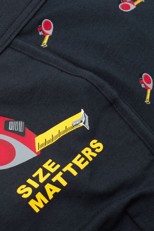 Boxers από εξαιρετικής ποιότητας βαμβάκι με τύπωμα Size Matters Boxers από εξαιρετικής ποιότητας βαμβάκι με τύπωμα Size Matters