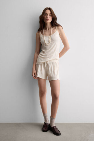 Γλυκός σορτς πιτζάμας Pointelle