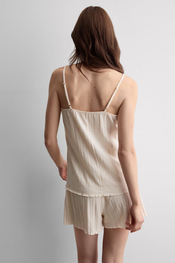 Γλυκός σορτς πιτζάμας Pointelle Γλυκός σορτς πιτζάμας Pointelle