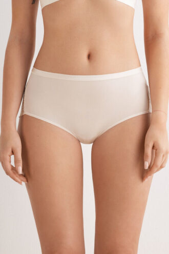 Κολάν υψηλής μέσης από μικροΐνες και δαντέλα