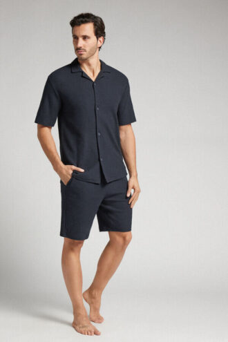 Κοντό παντελόνι από πλεκτό ύφασμα