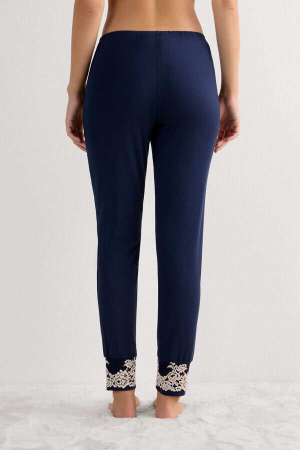 Κοντό παντελόνι modal Pretty Flowers με μανσέτες Κοντό παντελόνι modal Pretty Flowers με μανσέτες