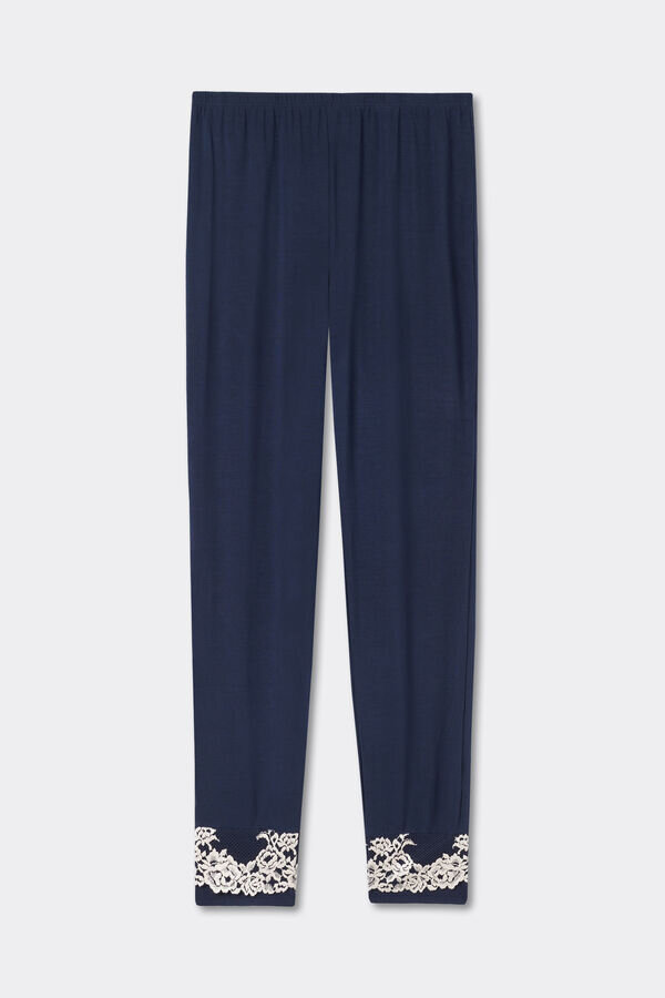 Κοντό παντελόνι modal Pretty Flowers με μανσέτες Κοντό παντελόνι modal Pretty Flowers με μανσέτες