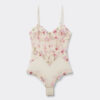 Κορμάκι από τούλι και Lace Bodysuit με Pretty Flowers floral print Κορμάκι από τούλι και Lace Bodysuit με Pretty Flowers floral print