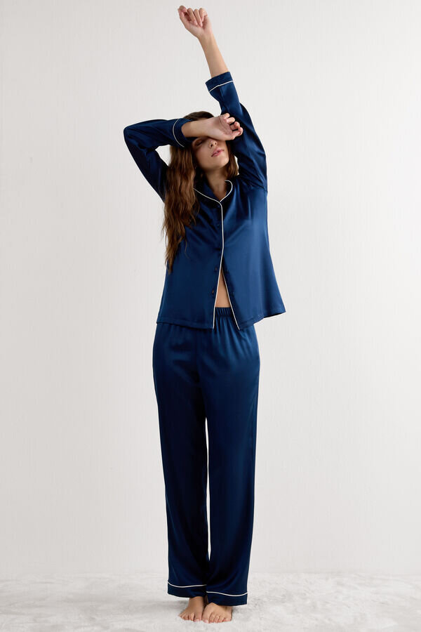 Μακρύ παντελόνι από μετάξι Μακρύ παντελόνι από μετάξι