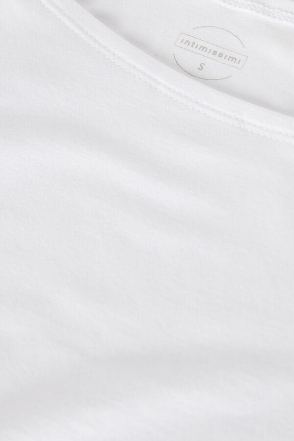 Μακρυμάνικη μπλούζα με λαιμόκοψη σε micromodal Μακρυμάνικη μπλούζα με λαιμόκοψη σε micromodal