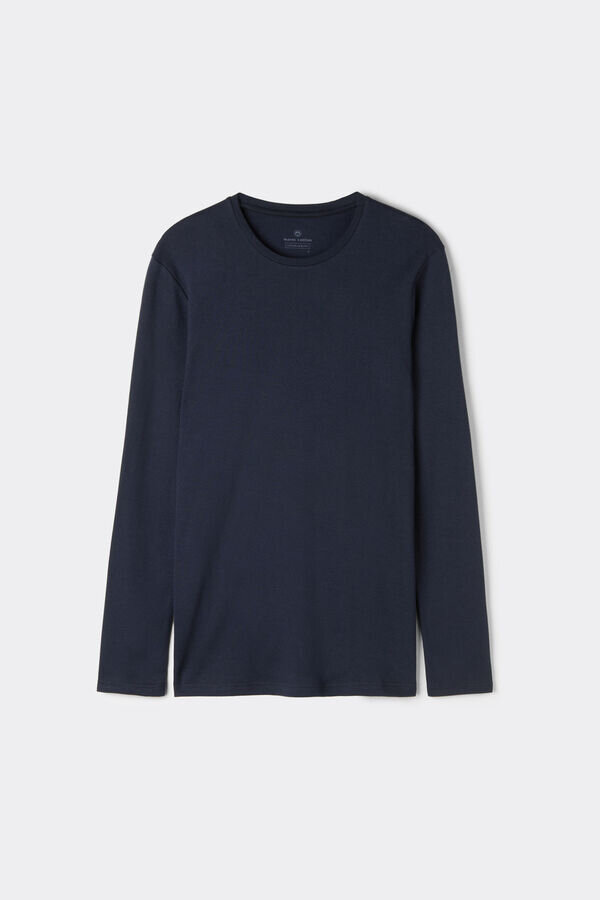 Μακρυμάνικο μπλουζάκι από ζεστό βαμβάκι Μακρυμάνικο μπλουζάκι από ζεστό βαμβάκι