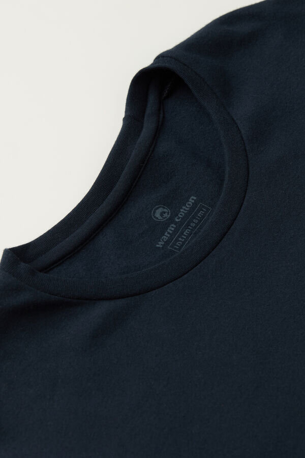 Μακρυμάνικο μπλουζάκι από ζεστό βαμβάκι Μακρυμάνικο μπλουζάκι από ζεστό βαμβάκι