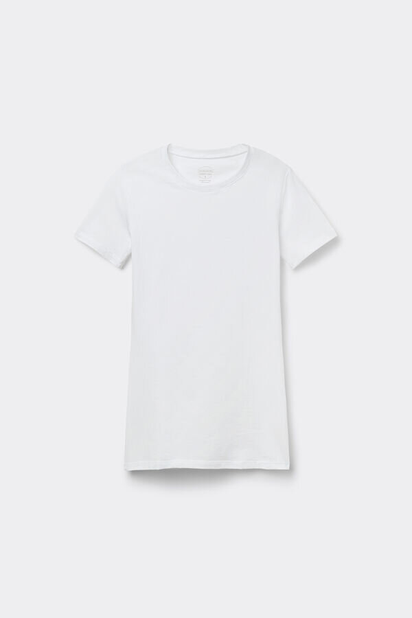 Μπλούζα με κοντό μανίκι από ελαστικό βαμβάκι ανώτερης ποιότητας Μπλούζα με κοντό μανίκι από ελαστικό βαμβάκι ανώτερης ποιότητας