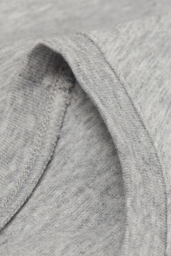 Μπλούζα με κοντό μανίκι από ελαστικό βαμβάκι ανώτερης ποιότητας Μπλούζα με κοντό μανίκι από ελαστικό βαμβάκι ανώτερης ποιότητας