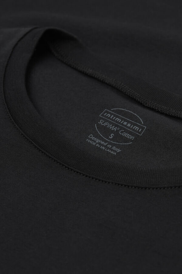 Μπλούζα με κοντό μανίκι από ελαστικό βαμβάκι ανώτερης ποιότητας Μπλούζα με κοντό μανίκι από ελαστικό βαμβάκι ανώτερης ποιότητας