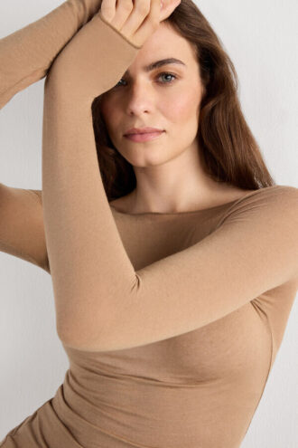 Μπλούζα με λαιμόκοψη και κασμίρ Modal Ultralight