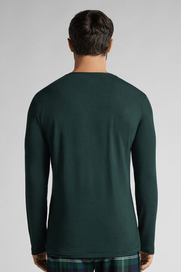 Μπλούζα με μακριά μανίκια από μοντάλ-κασμίρ Μπλούζα με μακριά μανίκια από μοντάλ-κασμίρ