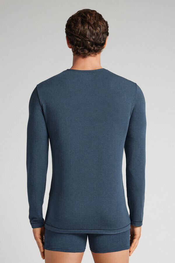 Μπλούζα με μακριά μανίκια από μοντάλ-κασμίρ Μπλούζα με μακριά μανίκια από μοντάλ-κασμίρ