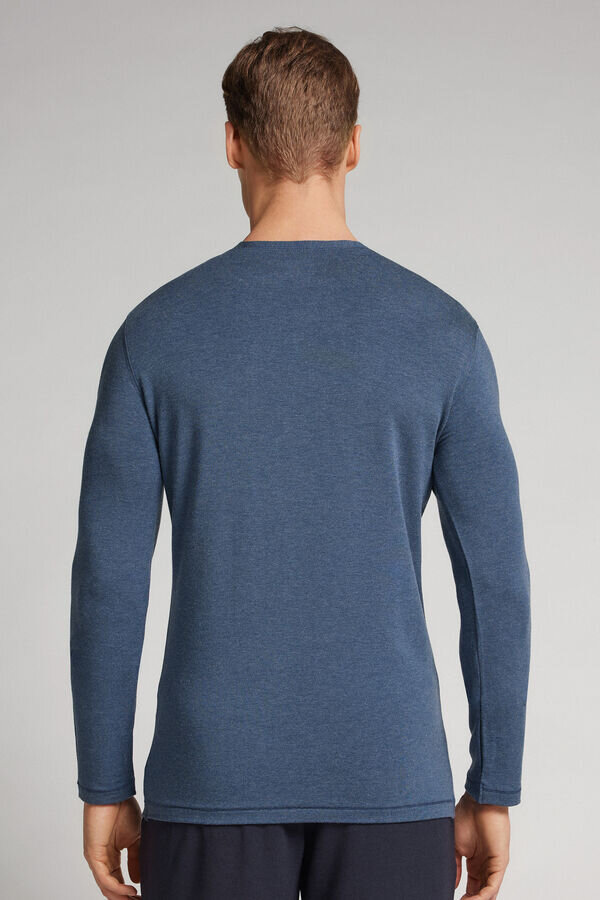 Μπλούζα με μακριά μανίκια από μοντάλ-κασμίρ Μπλούζα με μακριά μανίκια από μοντάλ-κασμίρ