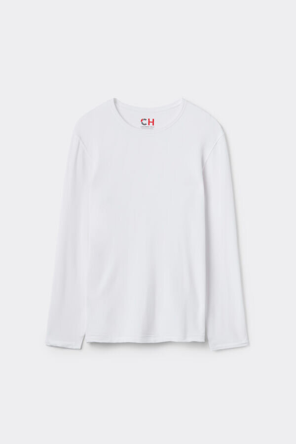 Μπλούζα με μακριά μανίκια από μοντάλ-κασμίρ Μπλούζα με μακριά μανίκια από μοντάλ-κασμίρ