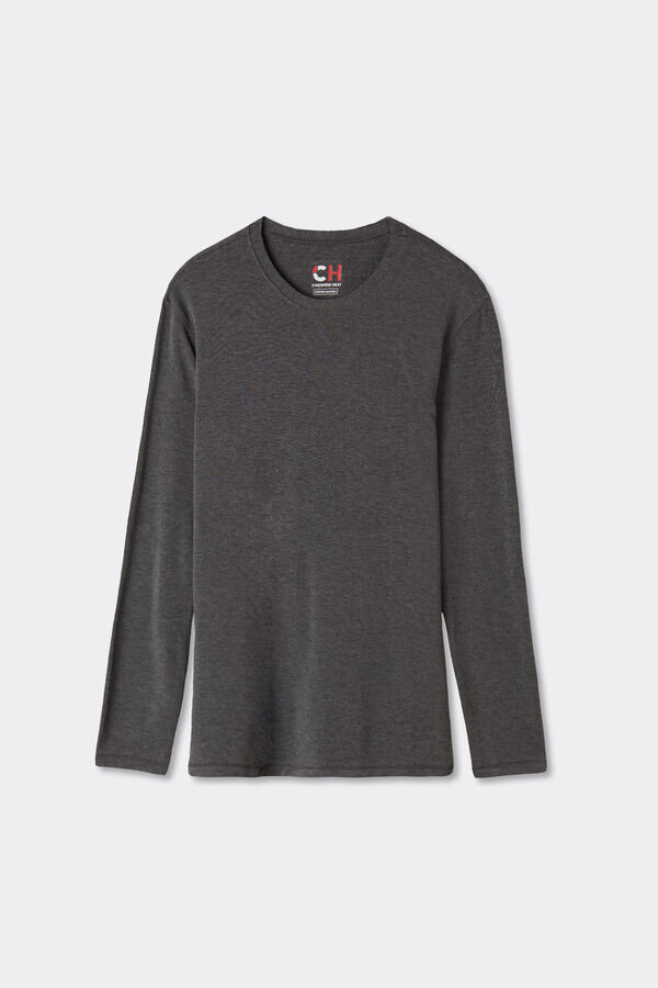 Μπλούζα με μακριά μανίκια από μοντάλ-κασμίρ Μπλούζα με μακριά μανίκια από μοντάλ-κασμίρ