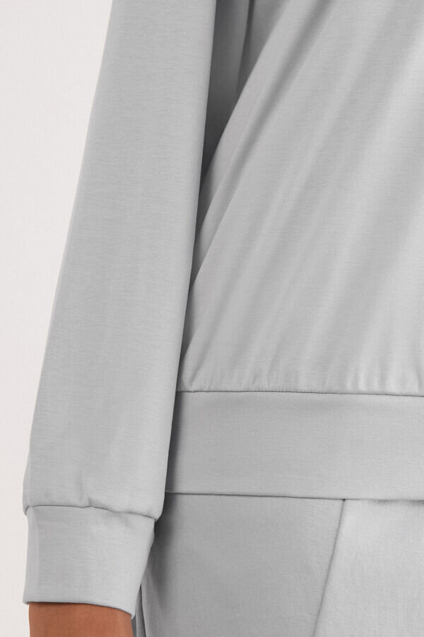 Μπλούζα με μακριά μανίκια από βαμβάκι Μπλούζα με μακριά μανίκια από βαμβάκι