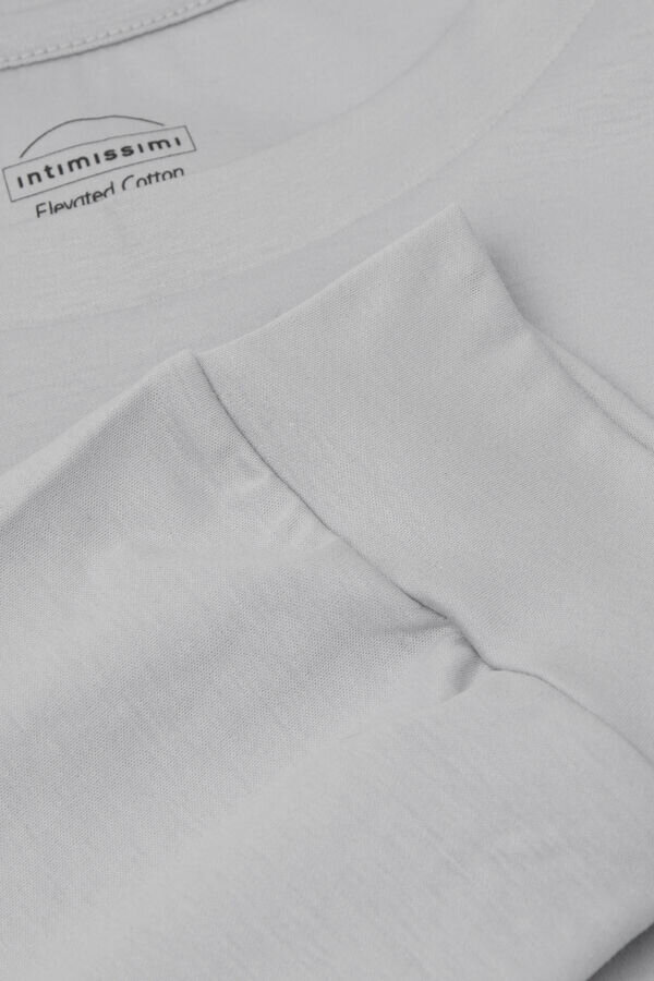 Μπλούζα με μακριά μανίκια από βαμβάκι Μπλούζα με μακριά μανίκια από βαμβάκι