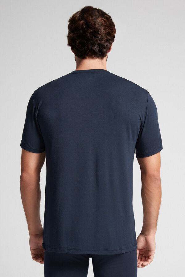 Μπλουζάκι από μοντάλ και μετάξι Μπλουζάκι από μοντάλ και μετάξι