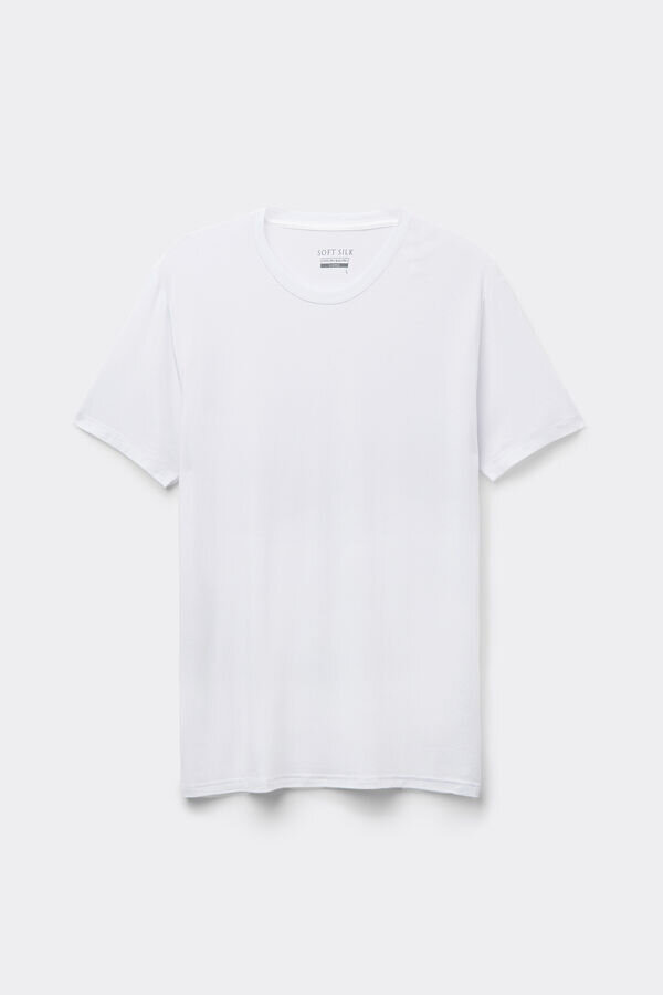 Μπλουζάκι από μοντάλ και μετάξι Μπλουζάκι από μοντάλ και μετάξι