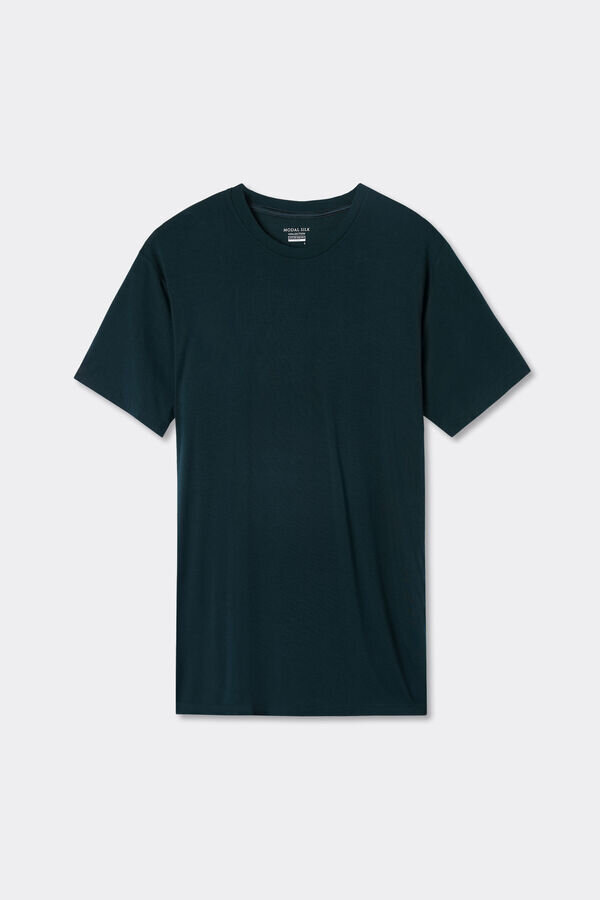 Μπλουζάκι από μοντάλ και μετάξι Μπλουζάκι από μοντάλ και μετάξι