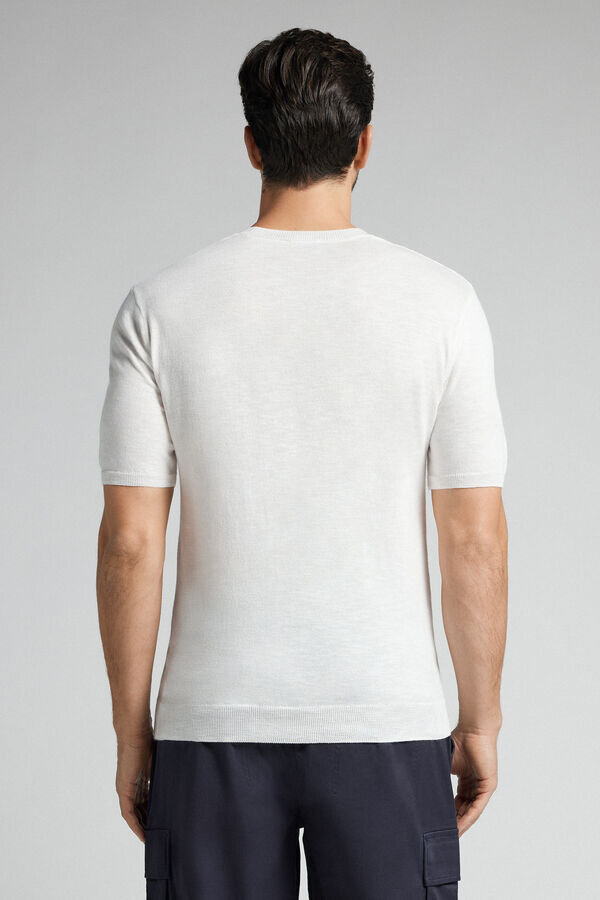 Μπλουζάκι από βαμβακερό πλεκτό Μπλουζάκι από βαμβακερό πλεκτό