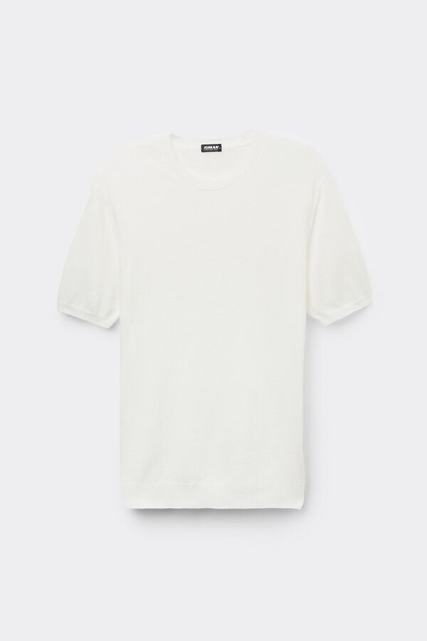 Μπλουζάκι από βαμβακερό πλεκτό Μπλουζάκι από βαμβακερό πλεκτό