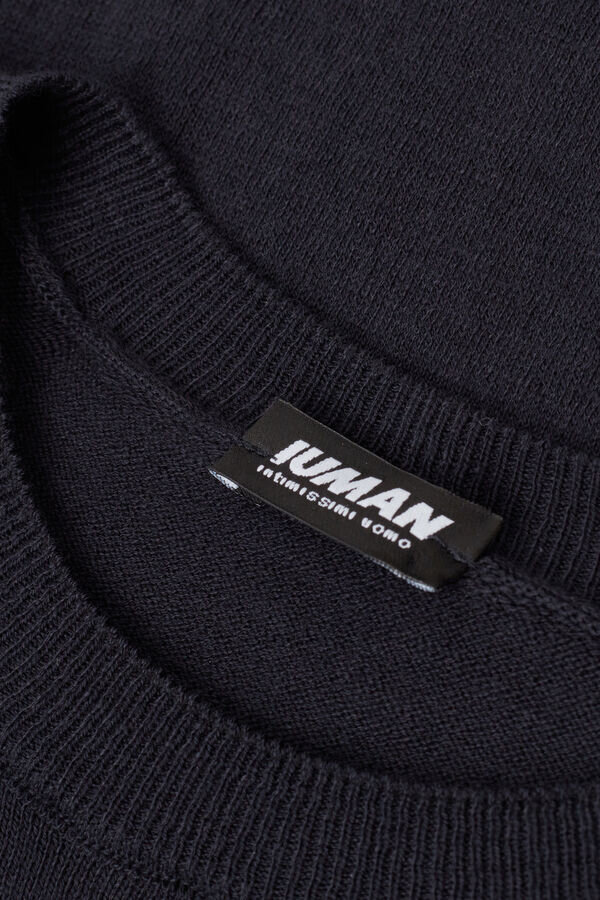 Μπλουζάκι από βαμβακερό πλεκτό Μπλουζάκι από βαμβακερό πλεκτό