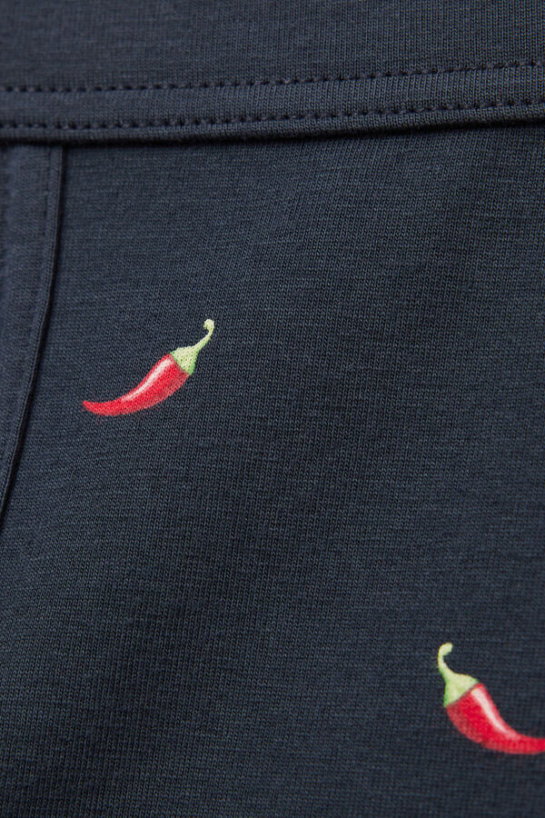 Μπόξερ από ανώτερης ποιότητας βαμβάκι με τύπωμα Hot Pepper Μπόξερ από ανώτερης ποιότητας βαμβάκι με τύπωμα Hot Pepper