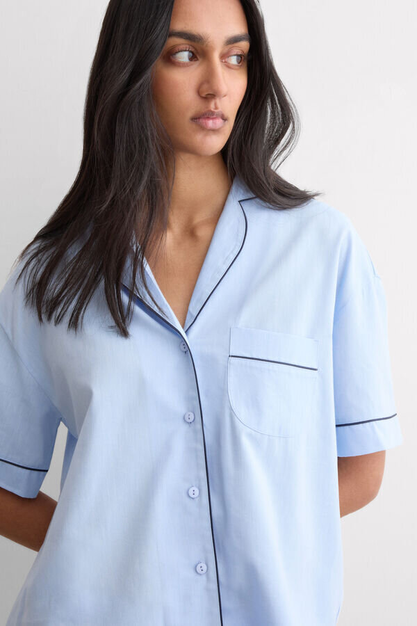 Πιτζάμα από βαμβάκι και μοντάλ Chambray Ni Πιτζάμα από βαμβάκι και μοντάλ Chambray Ni