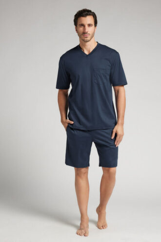 Πιτζάμα από υψηλής ποιότητας μερσεριζέ βαμβάκι