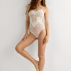 Pretty Flowers Lace Bodysuit από τούλι και δαντέλα Pretty Flowers Lace Bodysuit από τούλι και δαντέλα