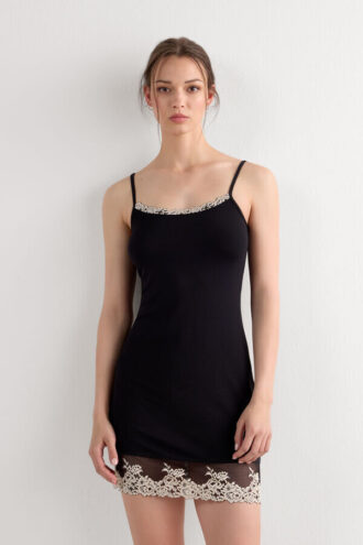 Pretty Flowers νυχτικό από μοντάλ με λουλούδια