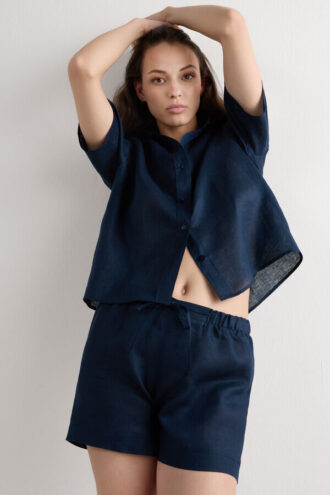 Σορτς από καθαρό λινό ύφασμα