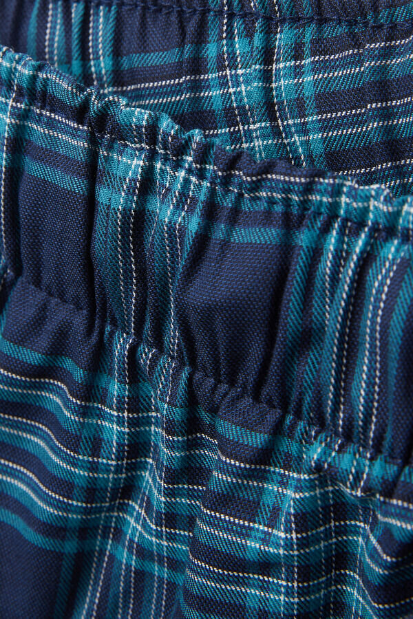 Σορτς από ύφασμα με καρό μοτίβο Σορτς από ύφασμα με καρό μοτίβο