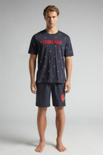 Σορτς πιτζάμα Spider-Man Marvel από βαμβάκι