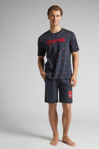 Σορτς πιτζάμα Spider-Man Marvel από βαμβάκι