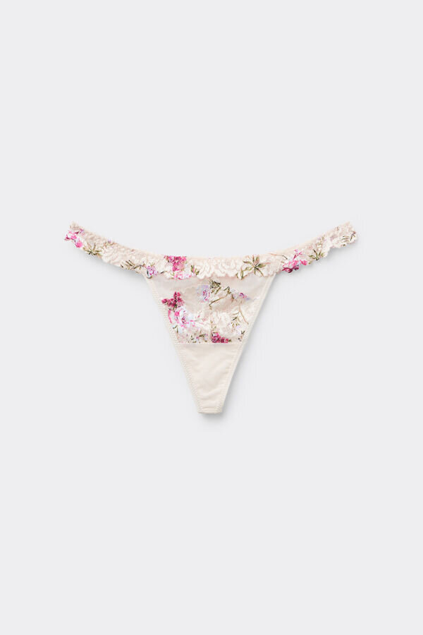 Thong Pretty Flowers Print Thong Pretty Flowers Print