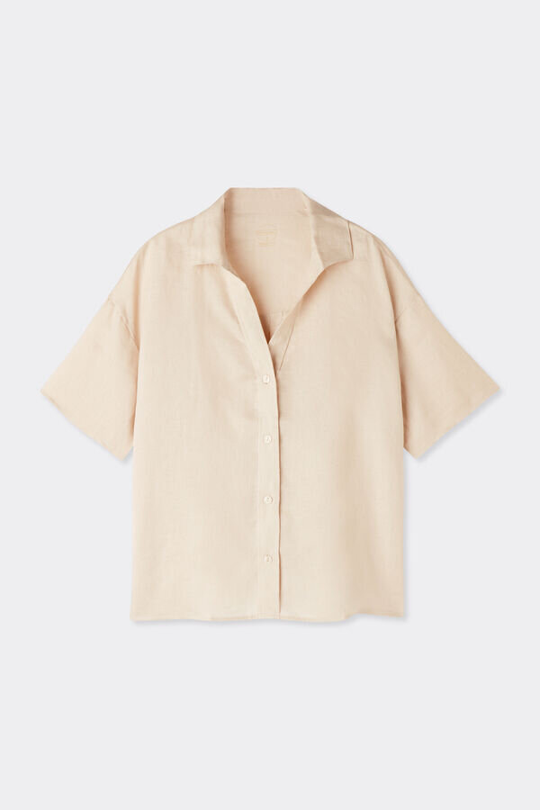 Το κοντομάνικο πουκάμισο από καθαρό λινό Το κοντομάνικο πουκάμισο από καθαρό λινό