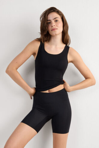 Βαμβακερά σορτς χωρίς ραφές με ακατέργαστα άκρα