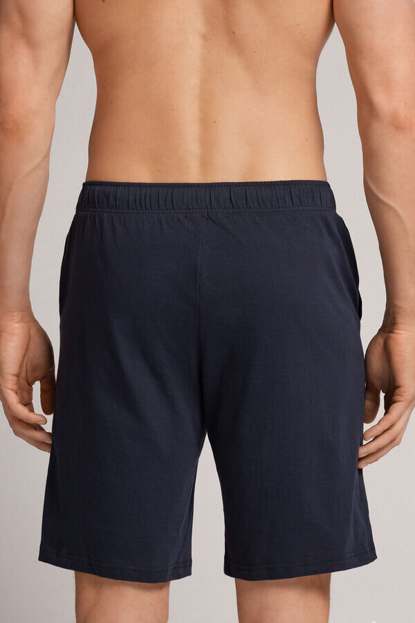 Βαμβακερά σορτς με λεπτομέρεια ριπ Βαμβακερά σορτς με λεπτομέρεια ριπ